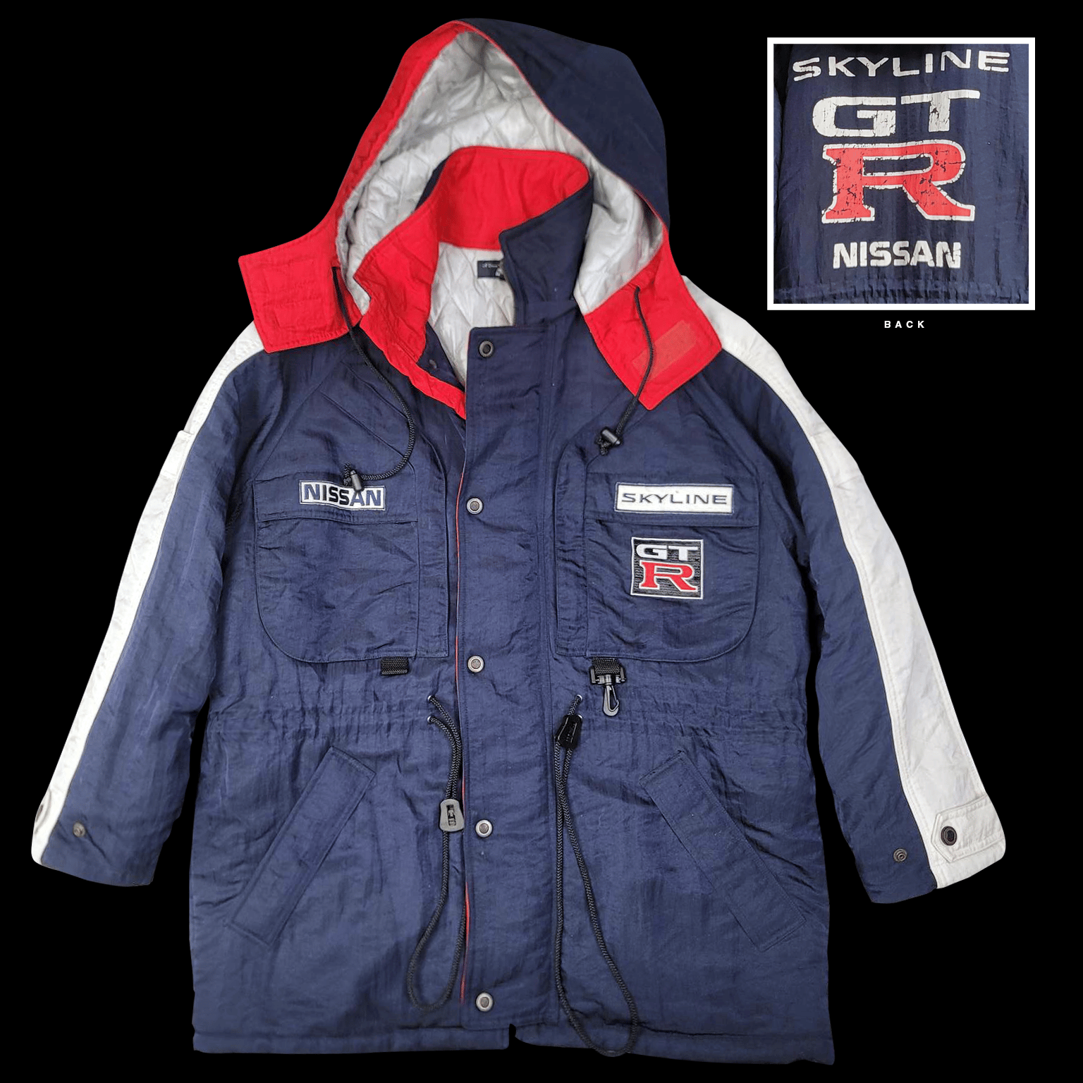 Rare Vintage Nissan GT-R Long Jacket | After Hours Supply Co Rare Vintage Nissan GT-R Long Jacket | After Hours Supply Co